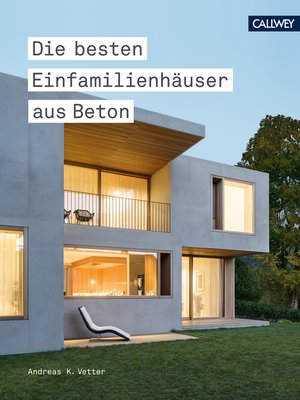 cover image of Die besten Einfamilienhäuser aus Beton